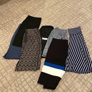 Lot of 7 pencil skirts! EUC, size 10/M/L Limited/Max Studio